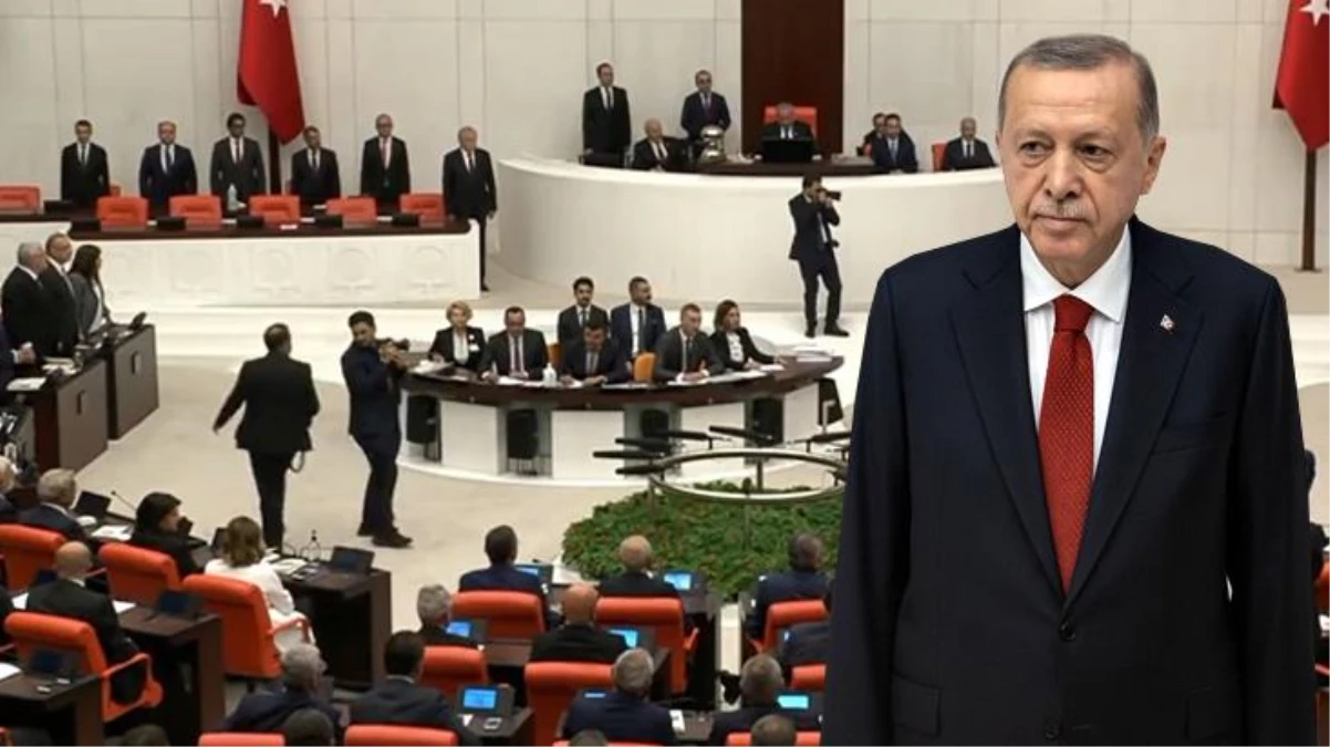İttifak ortakları, Cumhurbaşkanı Erdoğan\'ın TBMM\'ye girişinde ters düştü! CHP\'liler otururken, İYİ Partililer ayakta karşıladı
