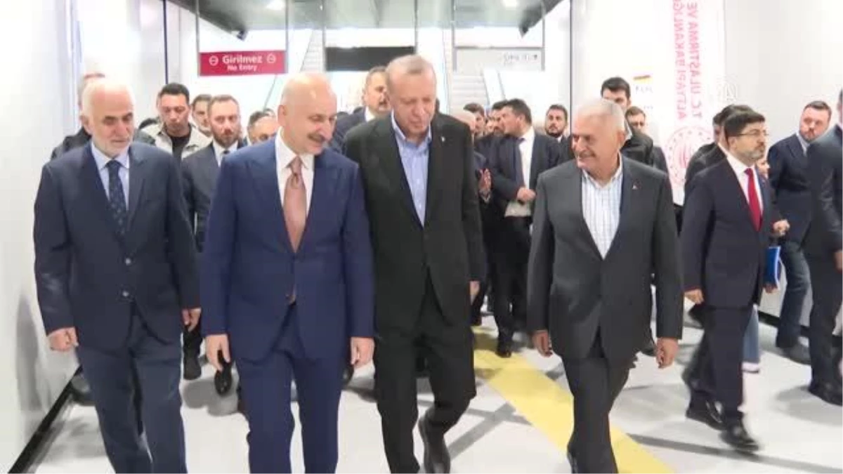 Cumhurbaşkanı Erdoğan, Pendik-Sabiha Gökçen Havalimanı Metro Hattı\'nın ilk sürüşünü gerçekleştirdi