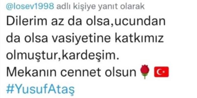 Elazığlı şehidin vasiyeti üzerine LÖSEV'e bağış yağdı Elazığlı şehidin vasiyeti üzerine LÖSEV'e bağış yağdı