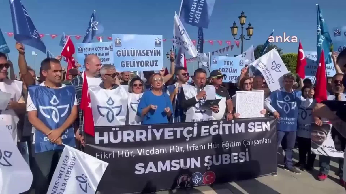 Hürriyetçi Eğitim-Sen Samsun Şubesi: "Meslektaşlarımıza Boş Öğretmen, Çapulcu Öğretmen ve Manipülatör Öğretmen Unvanlarını Verenleri de Unutmayacağız"