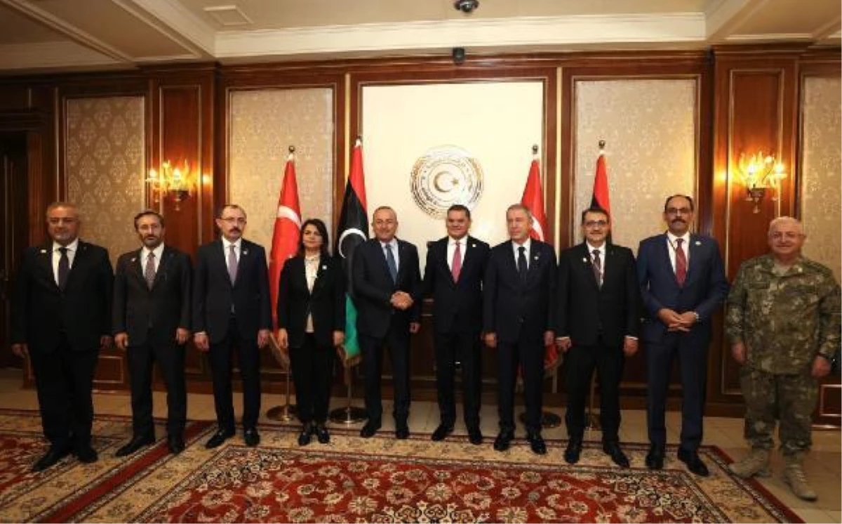 Çavuşoğlu, Libya Ulusal Birlik Hükümeti Başbakanı Dibeybe ile görüştü