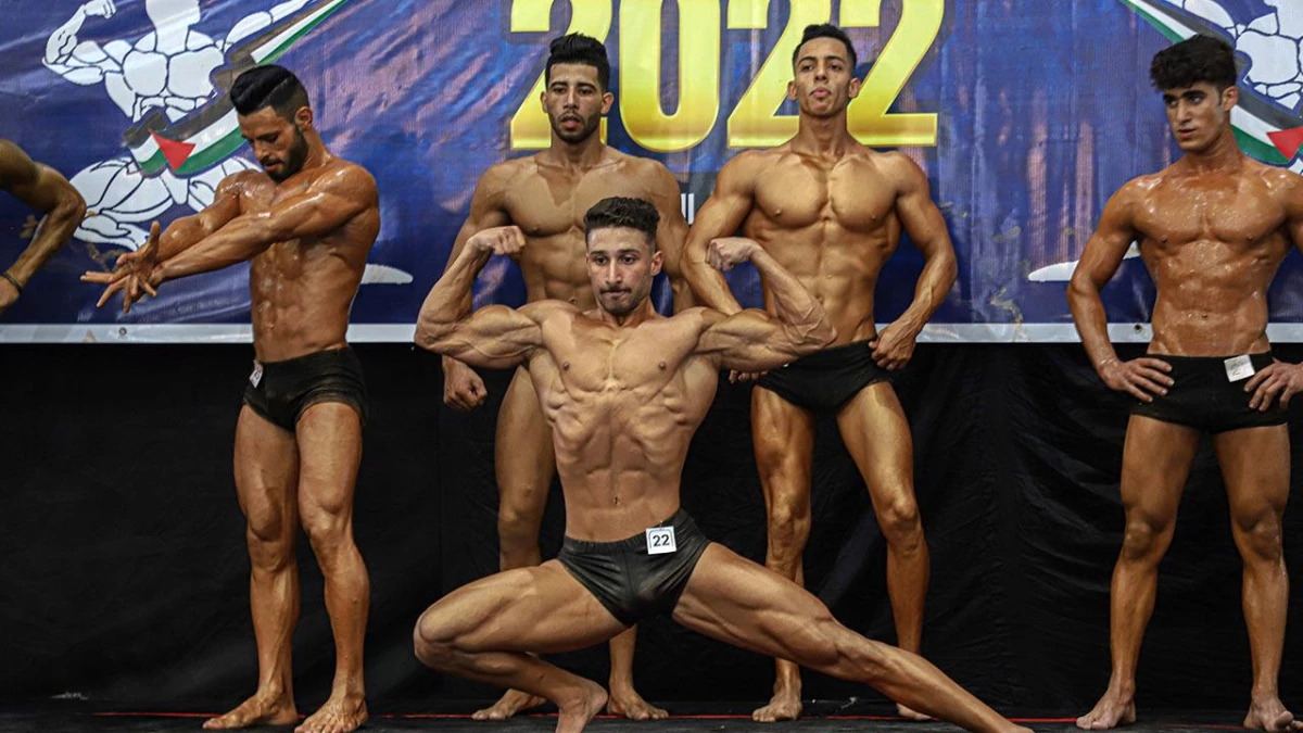 Gazze\'de Vücut Geliştirme Şampiyonası Yapıldı