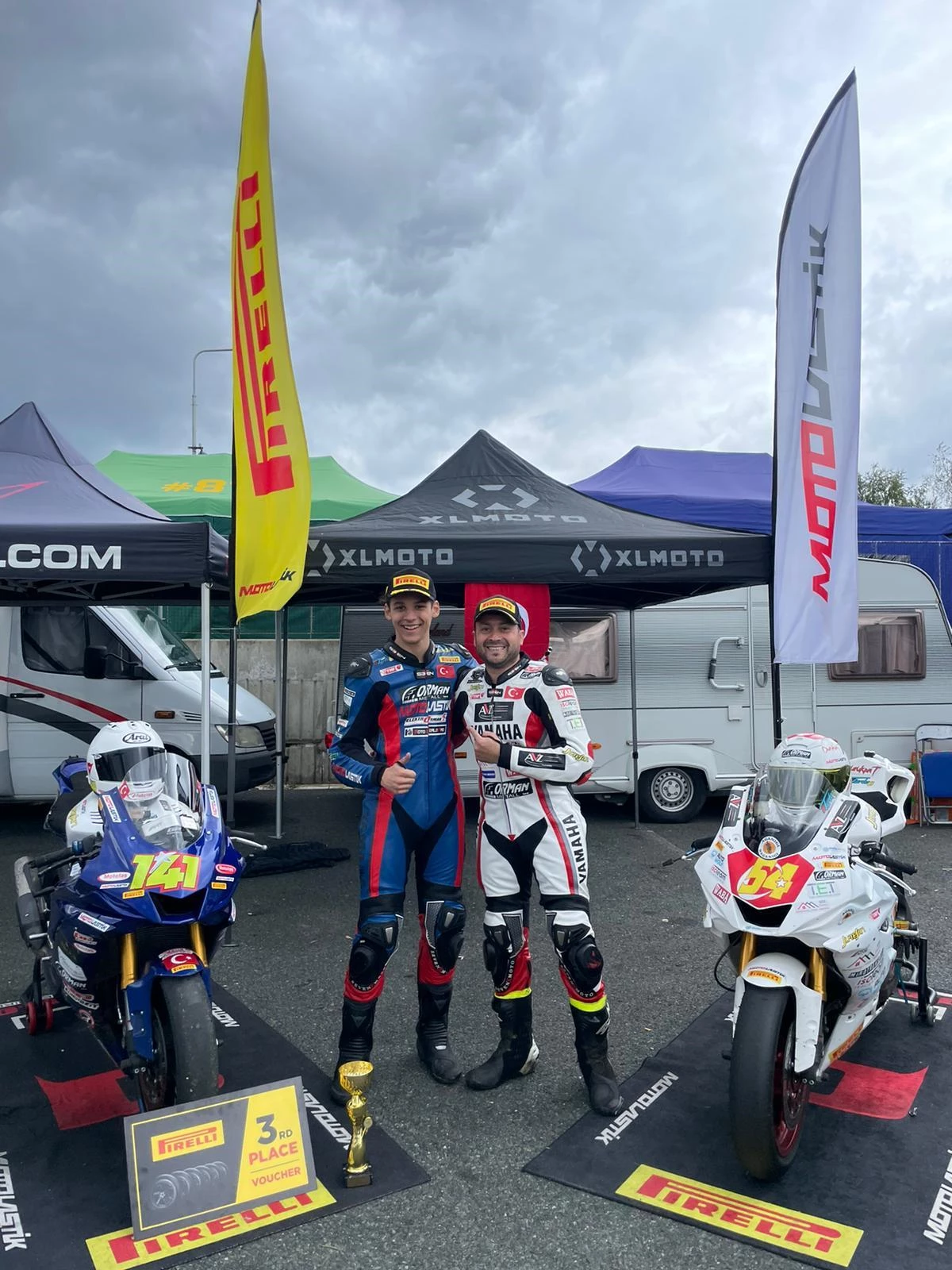 Genç motosikletçi Kadir Erbay, Alpe Adria Pist Şampiyonası\'nda sezonu üçüncü bitirdi
