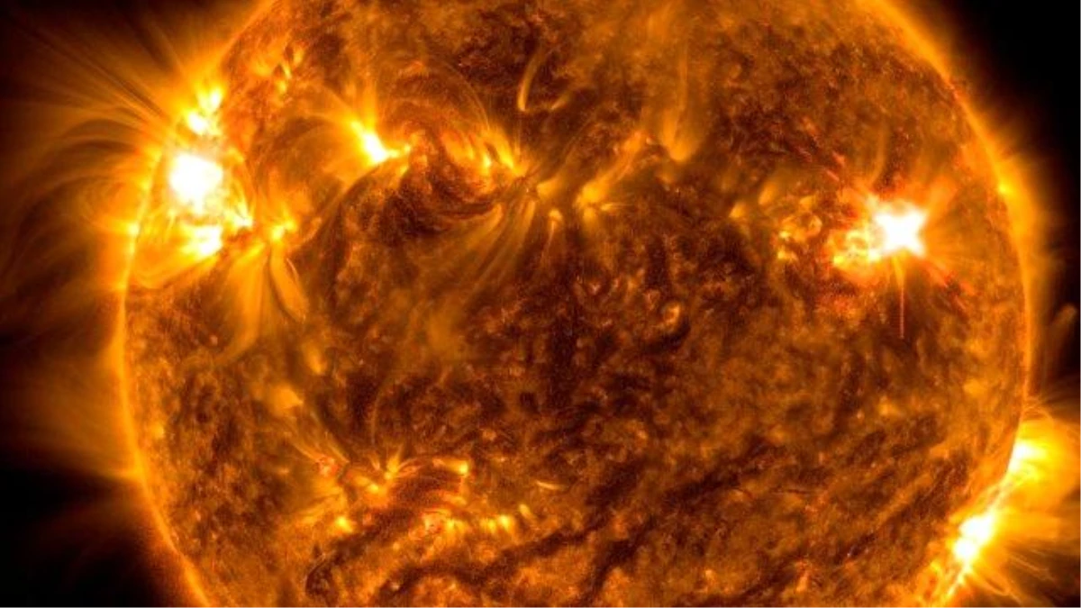 NASA, Güneş\'teki dev patlamayı görüntüledi