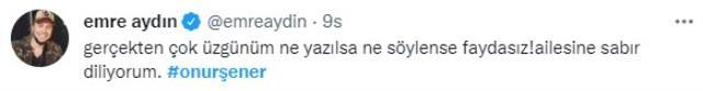 Ünlü isimler, müzisyen Onur Şener'in öldürülmesine sessiz kalmadı: Yazıklar olsun