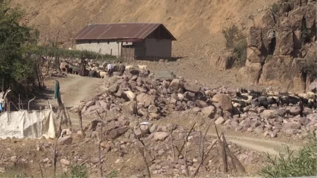 Hakkari\'de Zap Suyu\'nu salla geçen köylüler için asma köprü yapılıyor