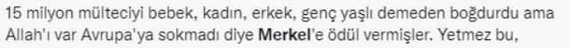 Eski Almanya Başbakanı Merkel'e 'Nansen Mülteci Ödülü'