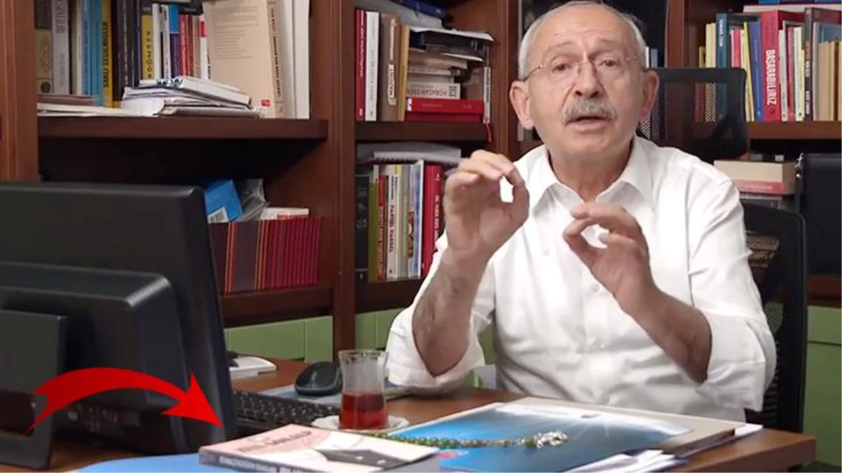 CHP lideri Kılıçdaroğlu\'nun başörtüsü çıkışı yaptığı videoda masada duran kitap dikkatlerden kaçmadı