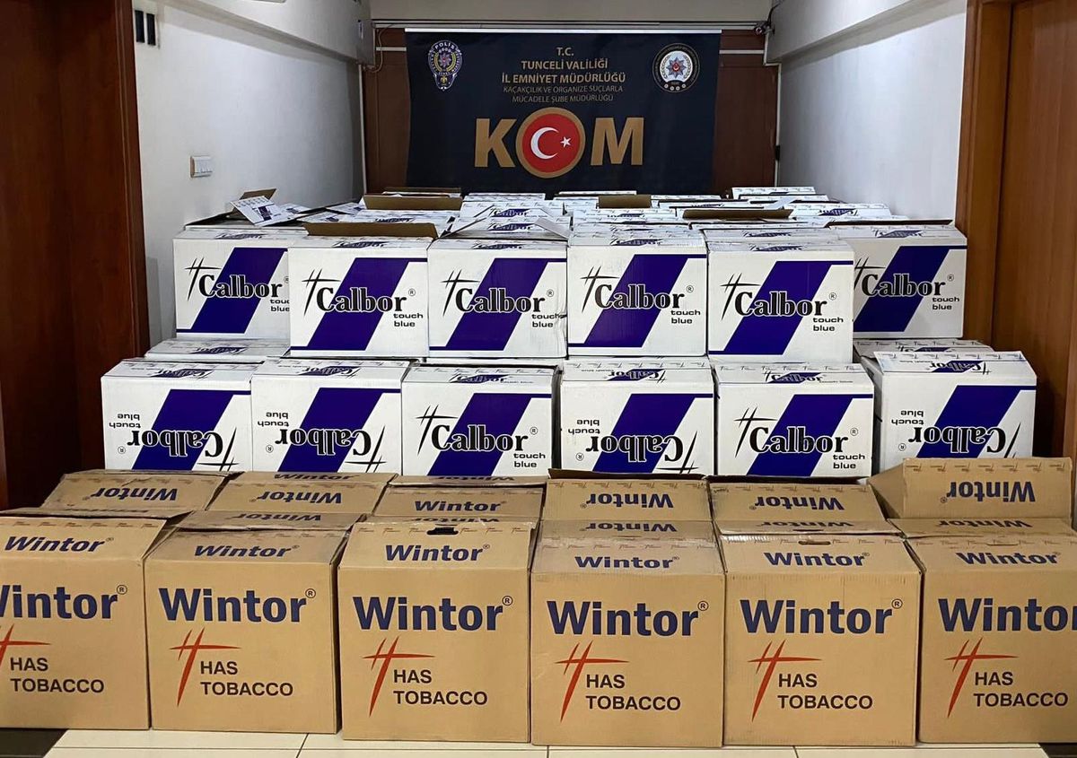 Tunceli\'de kaçak 1 milyon 920 bin makaron ele geçirildi