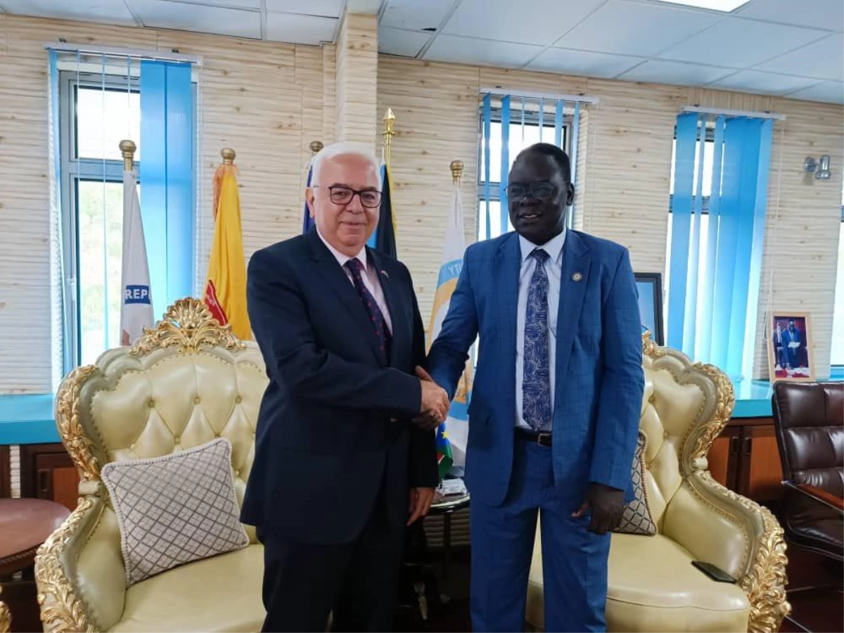 Türkiye\'nin Cuba Büyükelçisi Mutaf, Güney Sudan İçişleri Bakanı Agok ile görüştü