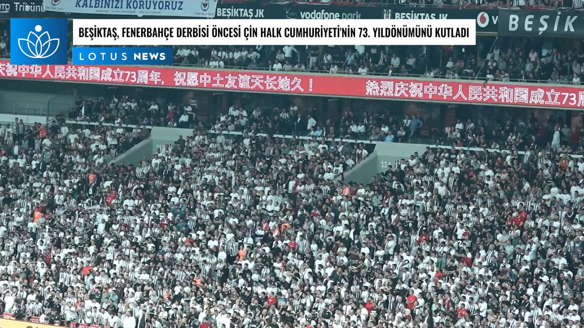 Video: Beşiktaş, Fenerbahçe Derbisi Öncesi Çin Halk Cumhuriyeti\'nin Kuruluşunun 73. Yıldönümünü Kutladı