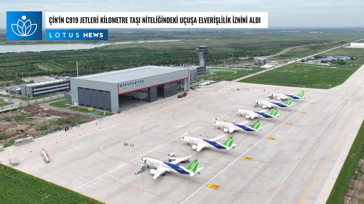 Video: Çin\'in C919 Jetleri Kilometre Taşı Niteliğindeki Uçuşa Elverişlilik İznini Aldı