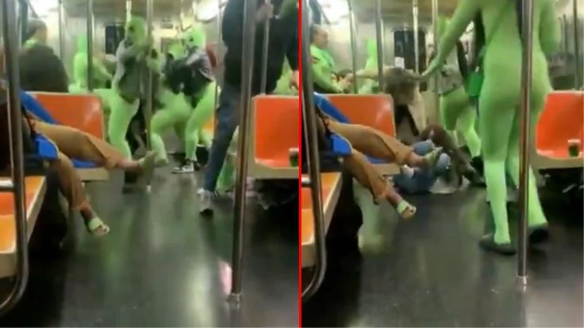 ABD\'de yeşil giyen kadınlar, metroda 2 genç kıza kabusu yaşattı
