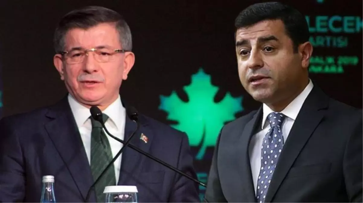 Ahmet Davutoğlu\'ndan Selahattin Demirtaş kararı! Şikayetini geri aldı