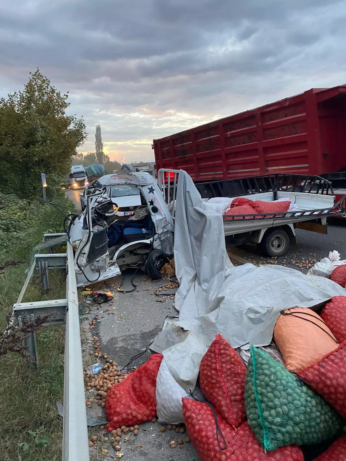 Bursa'da tırla kamyonetin çarpıştığı kazada 3 kişi yaralandı