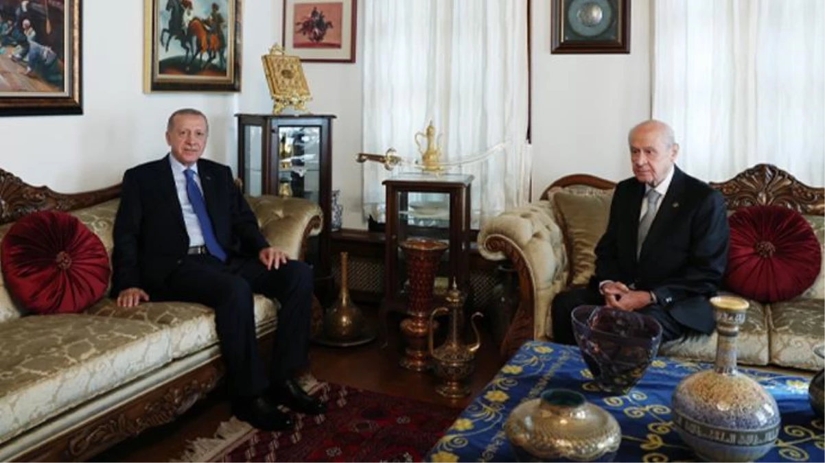 Cumhurbaşkanı Erdoğan\'dan Bahçeli\'nin evine sürpriz ziyaret! Görüşmede 4 önemli konu masaya yatırıldı