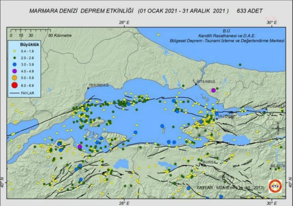 Marmara Denizi\'ndeki Deprem Sonrası Yapılan Yorumlara İlişkin Jeofizik Mühendisleri Odası\'ndan "Vatandaşı Korkutmayın" Uyarısı