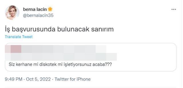 Ünlü oyuncu Berna Laçin'den 'Genelev mi işletiyorsun?' sorusuna çok konuşulacak yanıt