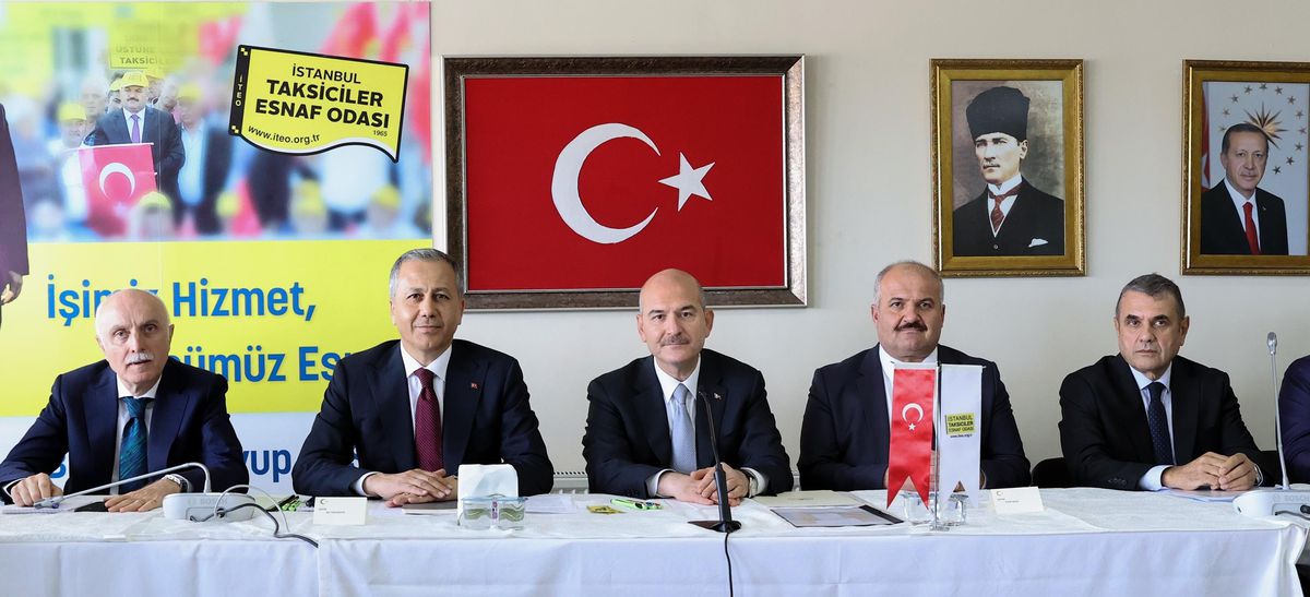 Bakan Soylu, İstanbul Taksiciler Esnaf Odasındaki çalışma toplantısında konuştu Açıklaması