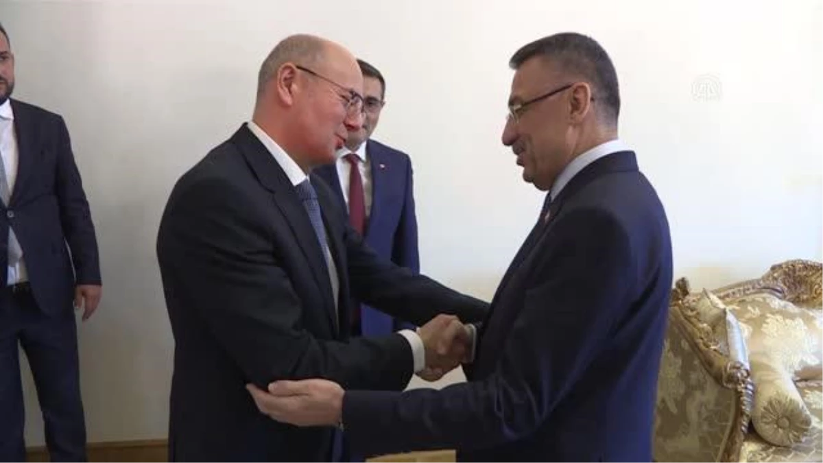 Cumhurbaşkanı Yardımcısı Oktay, Azerbaycan Enerji Bakanı Şahbazov ve SOCAR Başkanı Najaf\'ı kabul etti