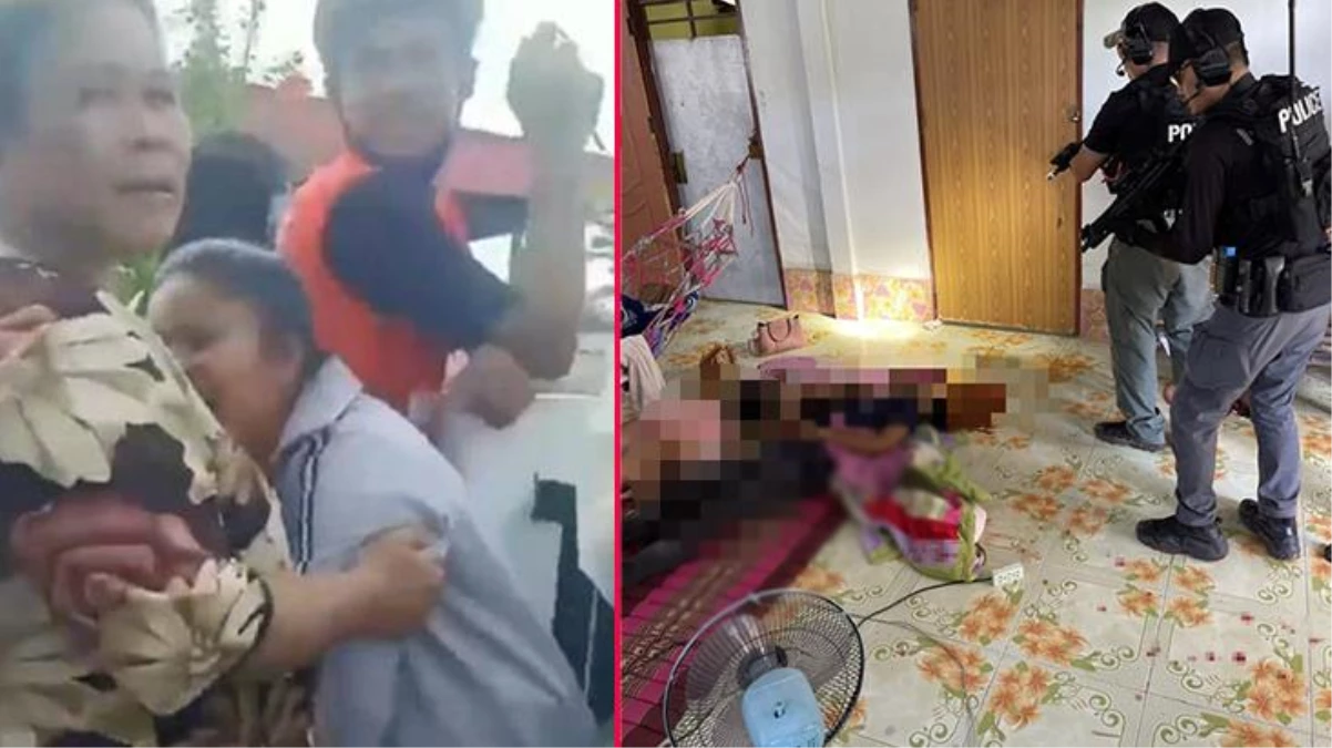Tayland\'da kreşte katliam yapan caninin intihar etmeden önce eşini ve çocuğunu öldürdüğü ortaya çıktı