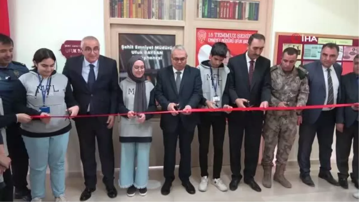 15 Temmuz şehidi Emniyet Müdürü Ufuk Baysan adına kütüphane kuruldu