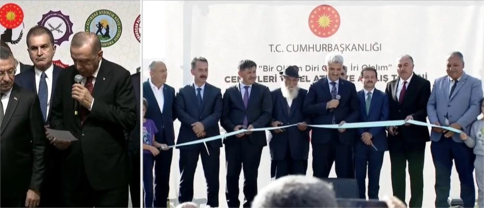 Erzincan haberleri... Cumhurbaşkanı Erdoğan\'ın telekonferansla bağlandığı törenle Kemah Zeynal Karakoç Cem ve Kültür Evi açıldı