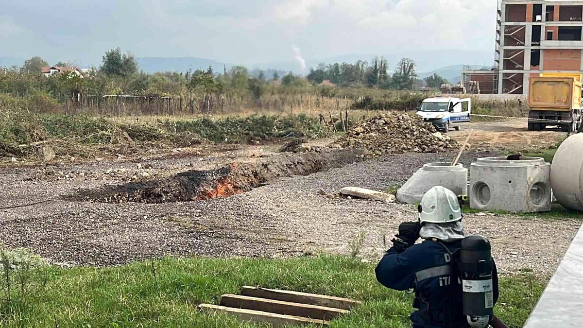 Düzce haberleri | Düzce\'de doğal gaz boru hattında patlama meydana geldi