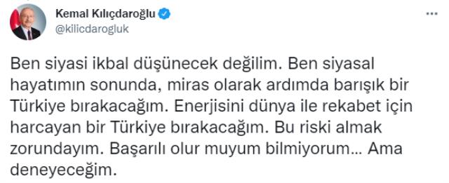 Kılıçdaroğlu'ndan Erdoğan'ın LGBT çıkışına ilk tepki: Başörtülü kadınları rehin tutmak için konuyu alakasız yerlere taşıdın Kılıçdaroğlu'ndan Erdoğan'ın LGBT çıkışına ilk tepki: Başörtülü kadınları rehin tutmak için konuyu alakasız yerlere taşıdın