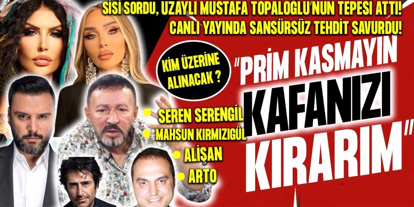 Mustafa Topaloğlu... CANLI YAYINDA TEHDİT ETTİ! "KAFANIZI KIRARIM"
