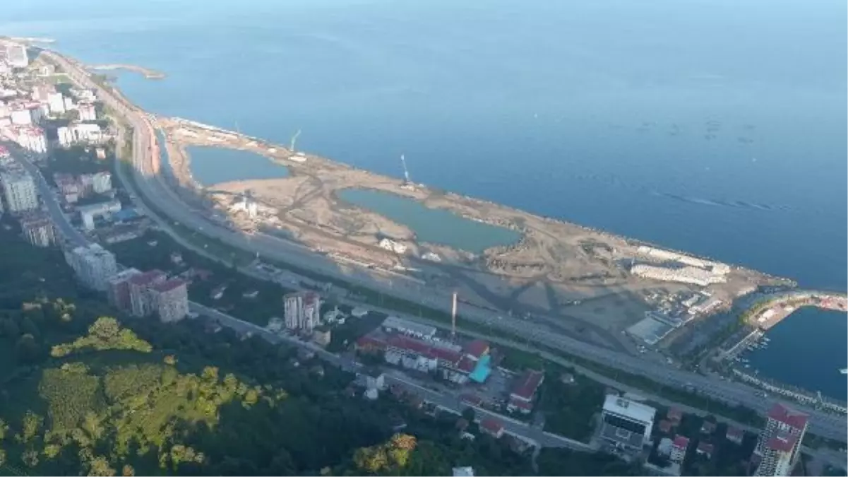 Son dakika haber! Rize Şehir Hastanesi'nde deniz dolgusunun yüzde 73'ü tamam