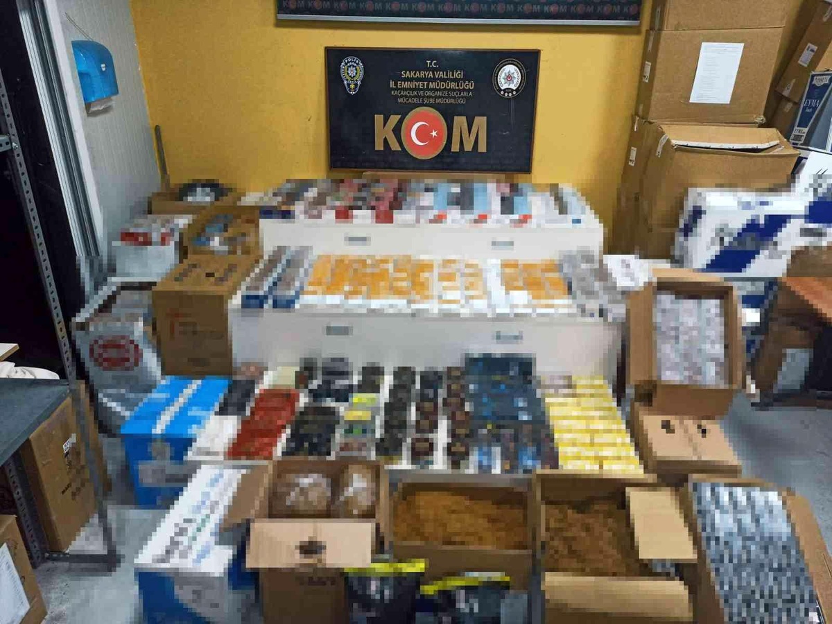 Sakarya haber | Sakarya\'da kaçak tütün operasyonu: 5 gözaltı