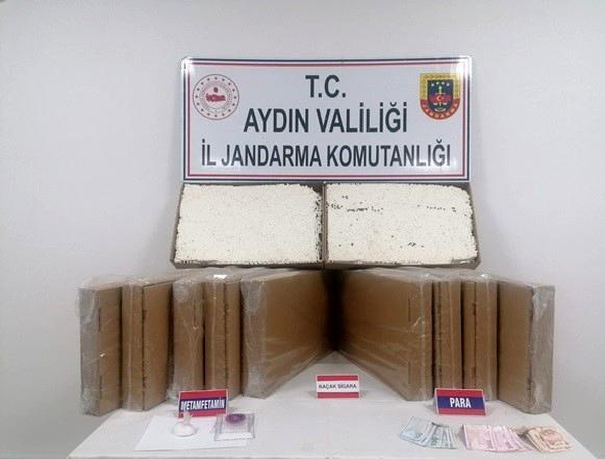 Aydın 3. sayfa haberi... Söke\'de kaçak sigara ve uyuşturucu operasyonu