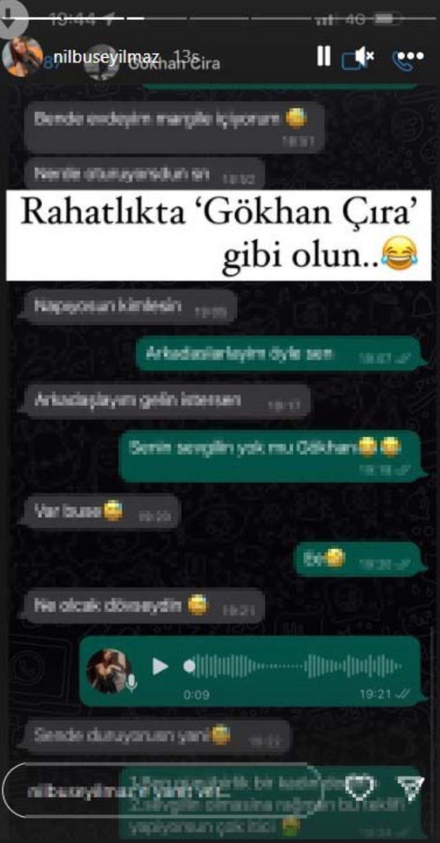 İlişkisi varken bir kadına attığı mesajlar ifşa olan Gökhan Çıra, tehditler savurdu