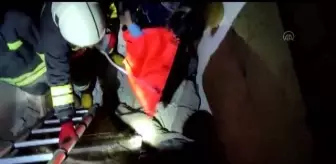 İnşaat boşluğuna düşen işçi yaralandı