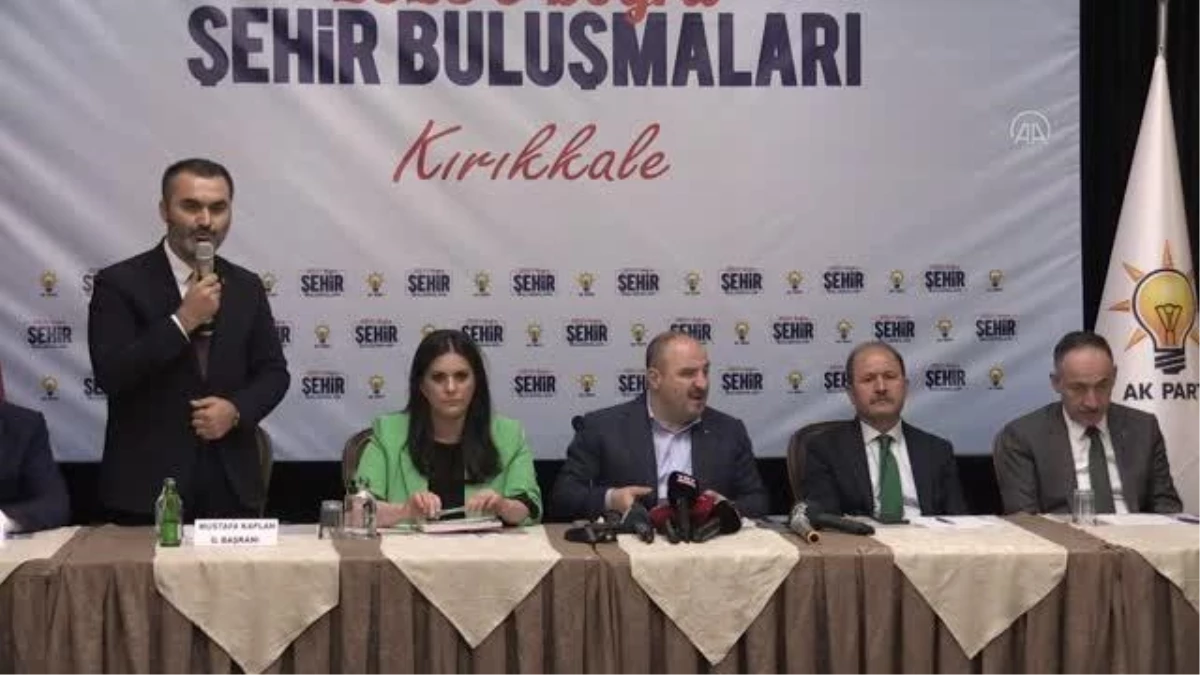 KIRIKKALE - AK Partili Sarıeroğlu, "2023\'e Doğru Şehir Buluşmaları" programında konuştu