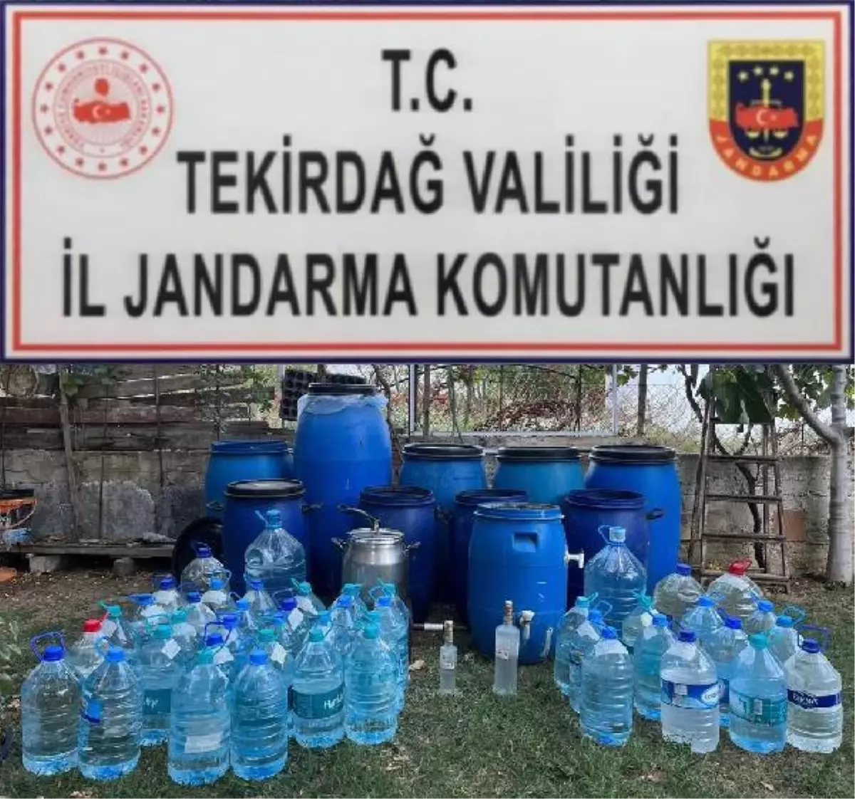 Tekirdağ gündem haberi: Tekirdağ'da 1 ton sahte rakı ele geçirildi