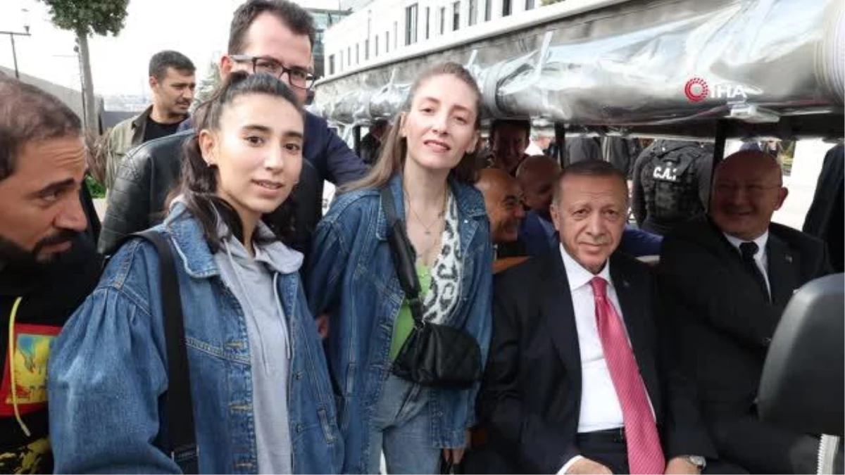 Cumhurbaşkanı Erdoğan, Galataport İstanbul\'da incelemelerde bulundu
