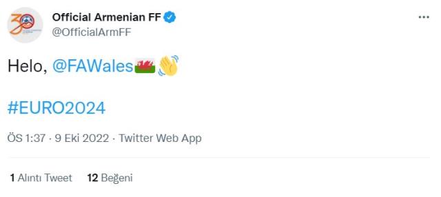 Ermenistan, EURO 2024 elemlerinde aynı gruba düştüğü Türkiye'yi yok saydı Ermenistan, EURO 2024 elemlerinde aynı gruba düştüğü Türkiye'yi yok saydı