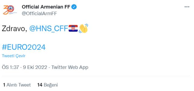 Ermenistan, EURO 2024 elemlerinde aynı gruba düştüğü Türkiye'yi yok saydı Ermenistan, EURO 2024 elemlerinde aynı gruba düştüğü Türkiye'yi yok saydı