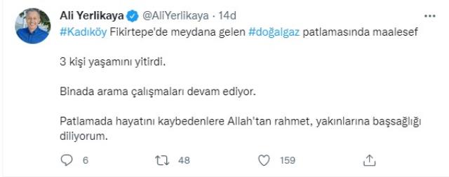 İmamoğlu'ndan Kadıköy'deki patlamayla ilgili Vali Yerlikaya'ya yanıt: Doğal gaz kaynaklı değil İmamoğlu'ndan Kadıköy'deki patlamayla ilgili Vali Yerlikaya'ya yanıt: Doğal gaz kaynaklı değil
