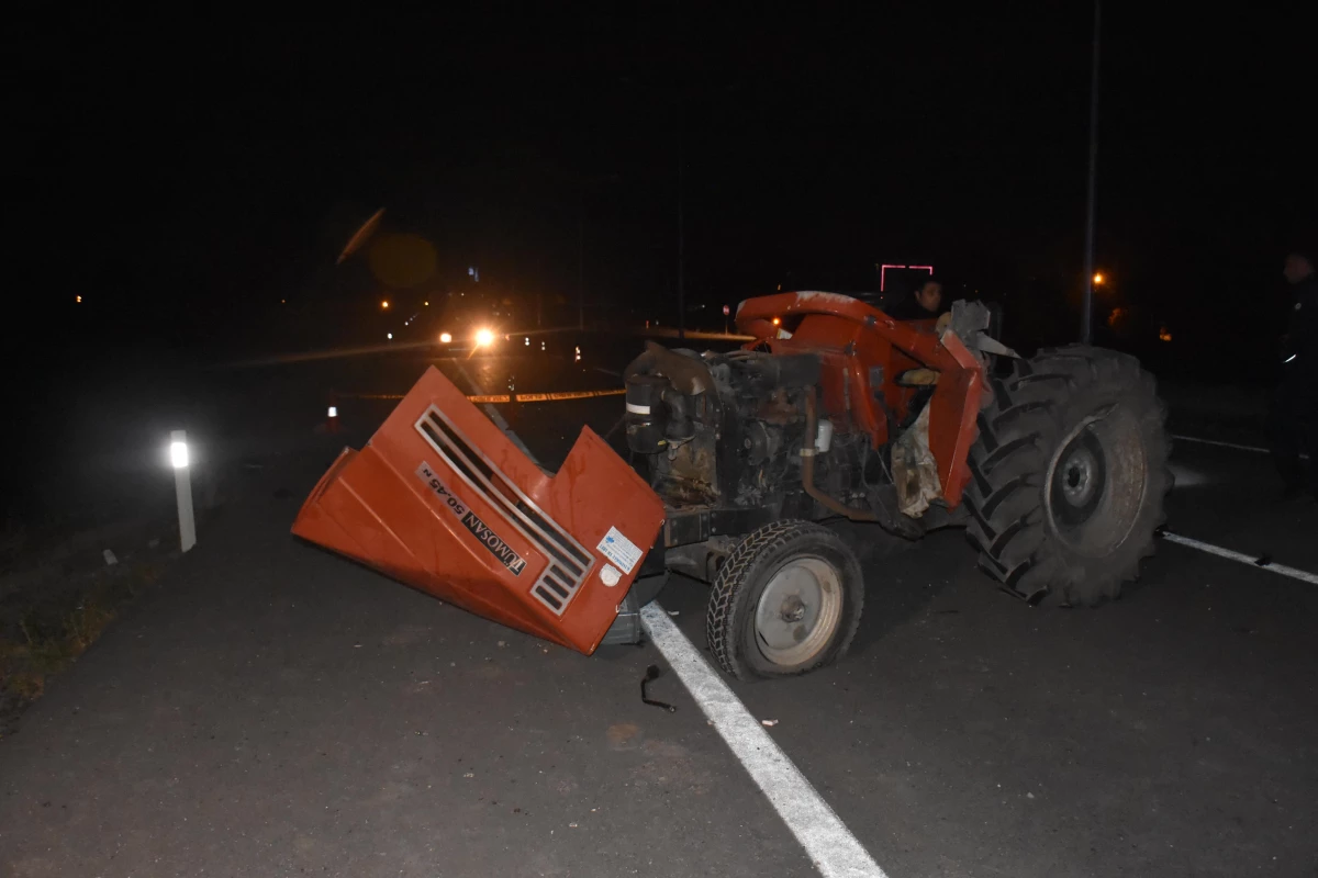 Son dakika haber | Traktör ile tırın çarpıştığı kazada 1 kişi öldü, 1 kişi yaralandı