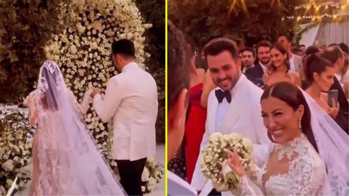 Şarkıcı Sibel Can\'ın oğlu Engincan\'ın düğün töreninden ilk görüntüler paylaşıldı