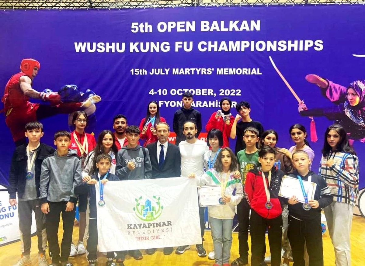 Kayapınarlı Wushu sporcularına 15 ödül birden