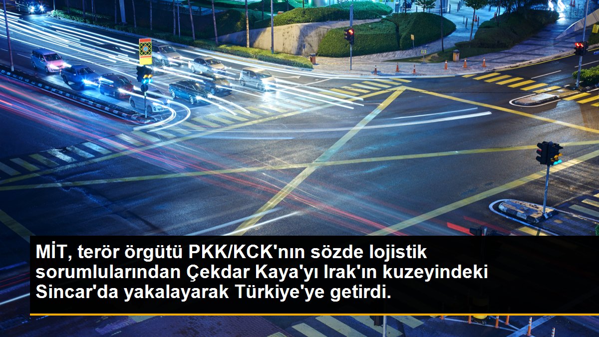 MİT, terör örgütü PKK/KCK\'nın sözde lojistik sorumlularından Çekdar Kaya\'yı Irak\'ın kuzeyindeki Sincar\'da yakalayarak Türkiye\'ye getirdi.