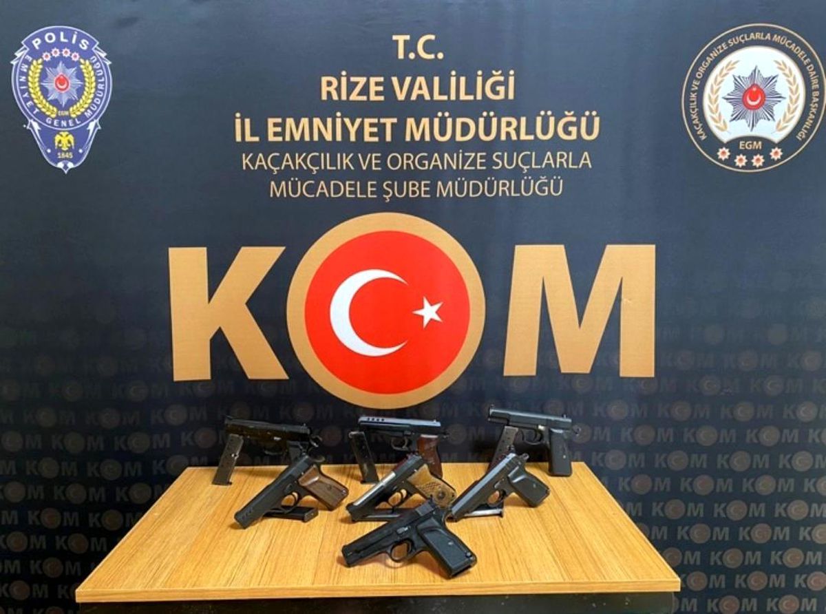 Son dakika haberleri... Rize\'de silah kaçakçılığı operasyonu