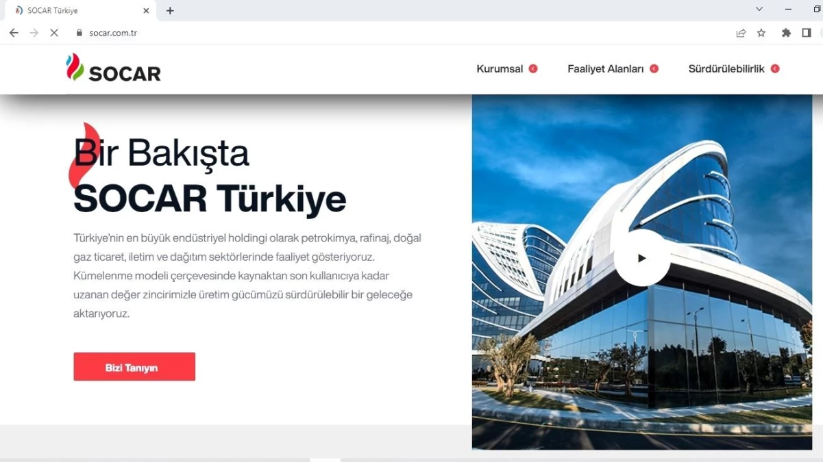 SOCAR Türkiye\'nin web sitesi yenilendi