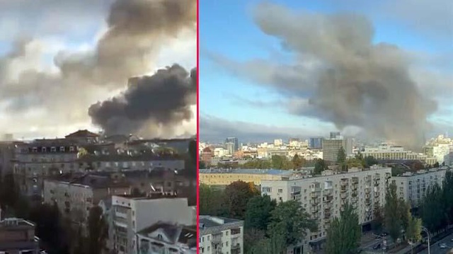 Ukrayna'nın başkenti Kiev'de 3 büyük patlama! Rusya intikam alıyor Ukrayna'nın başkenti Kiev'de 3 büyük patlama! Rusya intikam alıyor
