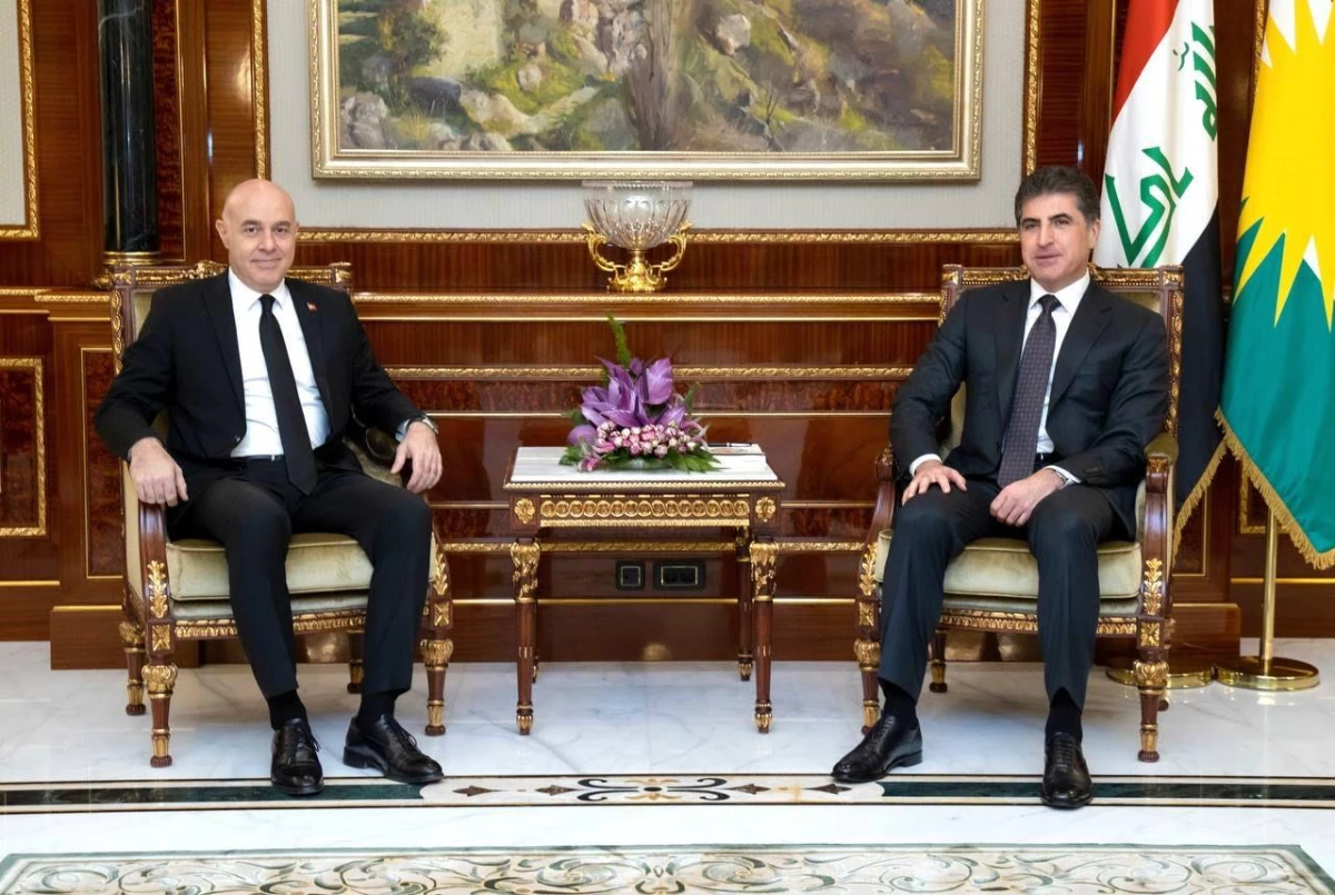 Türkiye\'nin Bağdat Büyükelçisi Güney, IKBY Başkanı Barzani ile görüştü