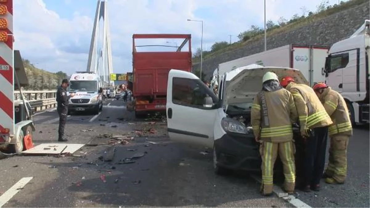 Son dakika haberleri | Yavuz Sultan Selim Köprüsü girişinde zincirleme kaza-1